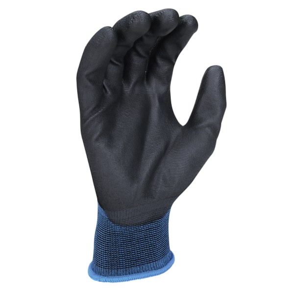 Polyurethane Palm Coated Black Nylon Gloves