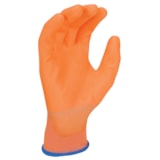 Hi-Vis Orange Polyurethane Palm Coated Nylon Gloves thumbnail 1