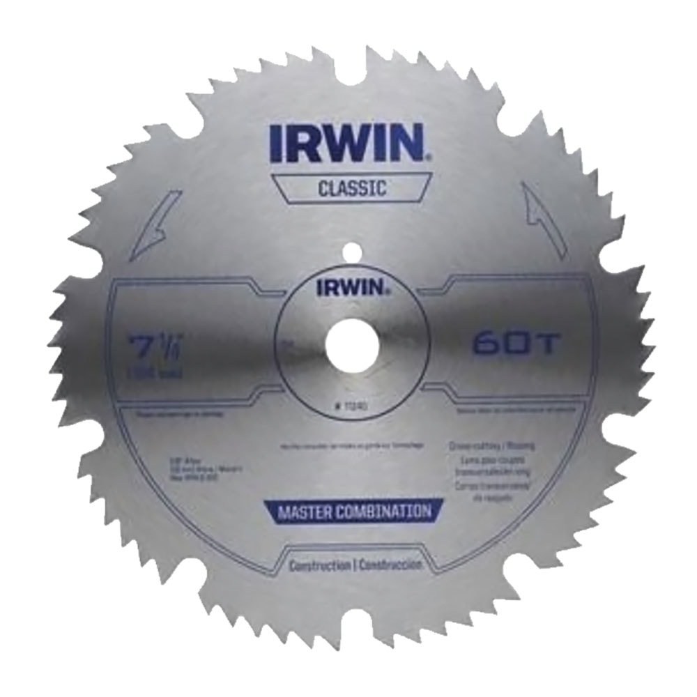 7 1/4" Circular Saw Blade 60 Teeth, 5/8" Diamond Arbor