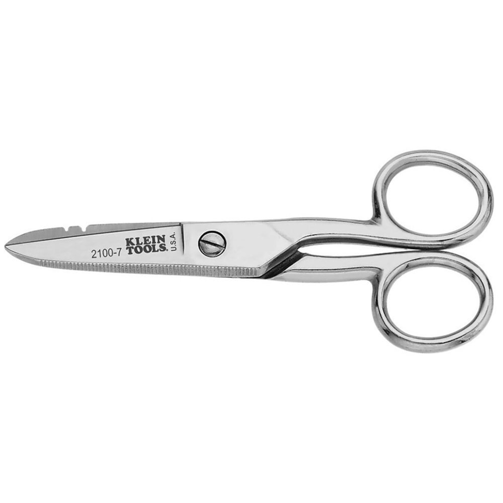 5 1/4" Nickel Plated Electrician's Scissors