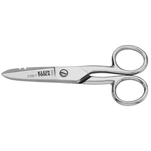 5 1/4" Nickel Plated Electrician's Scissors