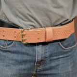 Size L 2" Embossed Leather Heavy-Duty Tool Belt thumbnail 2