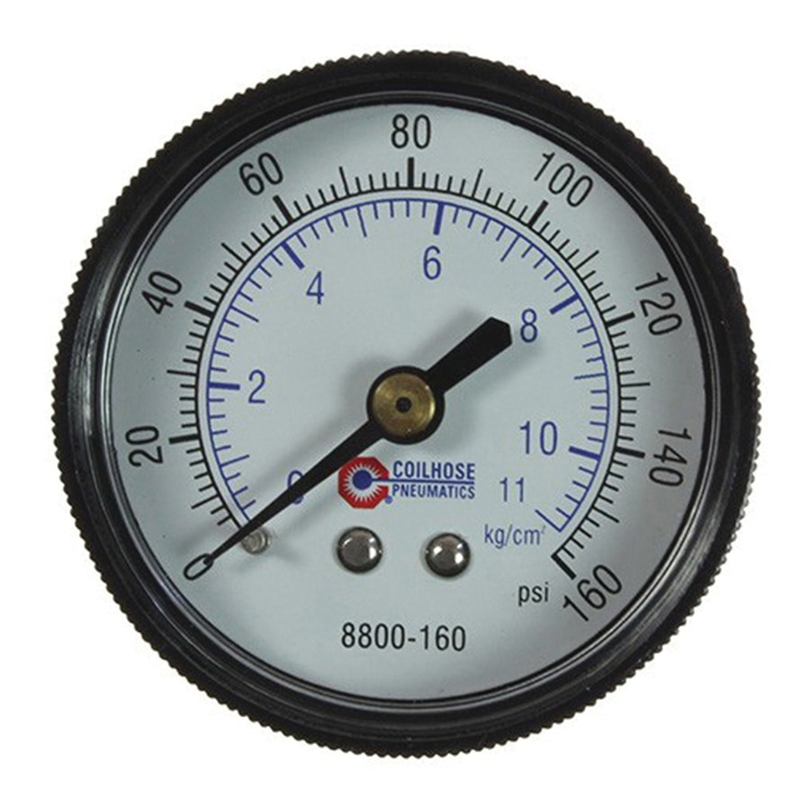 Heavy-Duty Standard Pressure Gauge – 0-160 PSI, 1/4" NPT