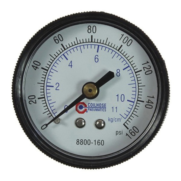 Heavy-Duty Standard Pressure Gauge – 0-160 PSI, 1/4" NPT