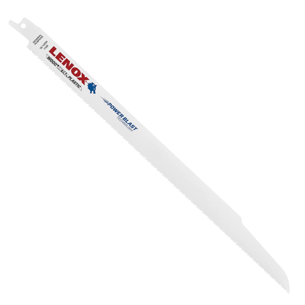 12"L x 3/4"W x 0.050" THK 10/14 TPI Bi-Metal General Purpose Reciprocating Saw Blade