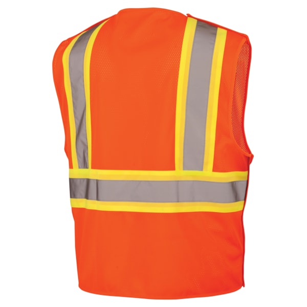 Class 2 Hi-Vis Mesh Break Away Traffic Safety Vest