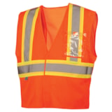Class 2 Hi-Vis Mesh Break Away Traffic Safety Vest thumbnail 3