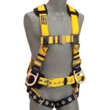 Size S Delta™ Iron Worker's Back & Side D-Rings, Belt With Adjustable Support Straps & Pad, Shoulder Pads, & Tongue Buckle Leg Straps Fall Protection Harness thumbnail 1