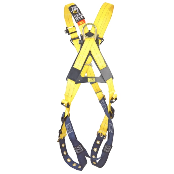 Size 2XL Delta™ Cross-Over Style Climbing Back & Front D-Rings, & Tongue Buckle Leg Straps Fall Protection Harness