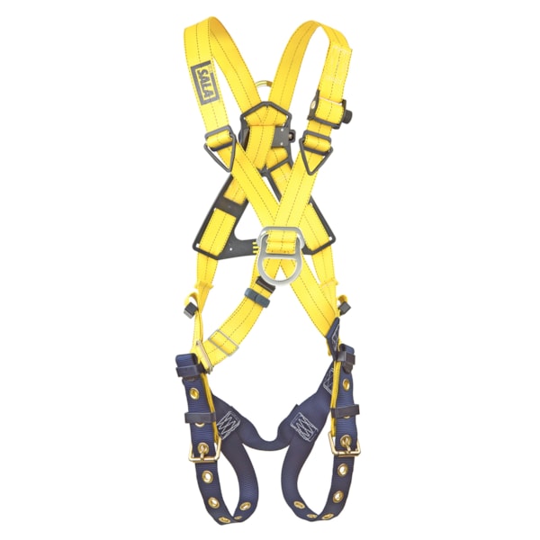 Size 2XL Delta™ Cross-Over Style Climbing Back & Front D-Rings, & Tongue Buckle Leg Straps Fall Protection Harness