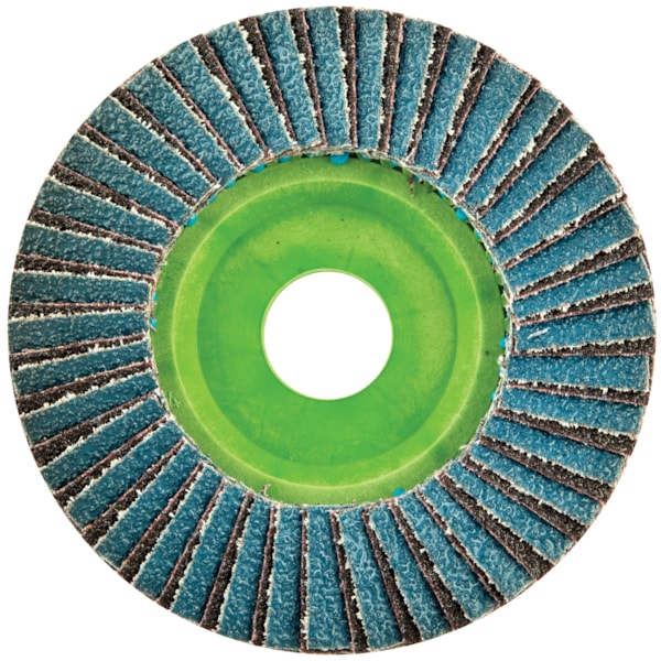Neon R766 ZA 4 1/2" P40 Grit 7/8" Arbor Type 27 Fiberglass HD Abrasive Flat Flap Disc