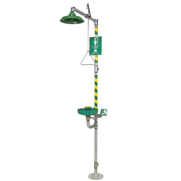 Axion™ MSR Emergency Shower, ABS Plastic Bowl Eye Wash & Face Wash Station Combination