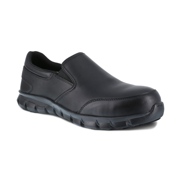 Women's Sublite Cushion Work Composite Toe Static Dissipative Black Athletic Slip On