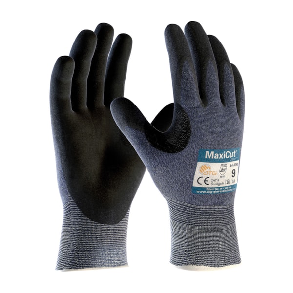 MaxiCut® Ultra™ Nitrile Coated Micro-Foam Palm Coated Enginerred Yarn Level A3 Cut Resistant Gloves