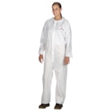 White General Purpose Standard Disposable Coveralls with Collar, Open Wrists & Ankles thumbnail 2
