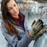 257 Nitrile Foam Palm Coated Spandex, Stainless Steel & Aramid Level A7 Cut Resistant Gloves thumbnail 3