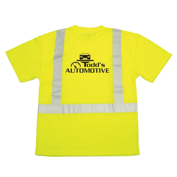 Class 2 Max-Dri™ Hi-Vis Traffic Safety T-Shirt, Custom Product Add Your Logo