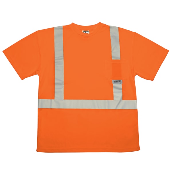 Class 2 Max-Dri™ Hi-Vis Traffic Safety T-Shirt, Custom Product Add Your Logo
