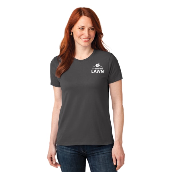 Women's Color* 50/50 Cotton/Poly T-Shirts, Custom Product Add Your Logo