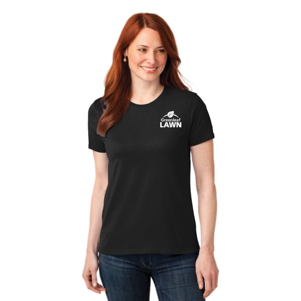Women's Color* 50/50 Cotton/Poly T-Shirts, Custom Product Add Your Logo