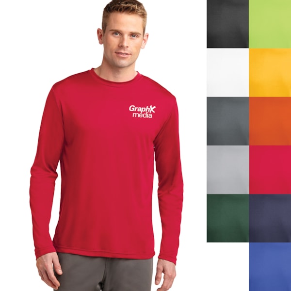 Long Sleeve Competitor™ T-Shirt, Custom Product Add Your Logo
