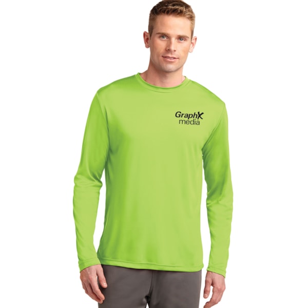 Long Sleeve Competitor™ T-Shirt, Custom Product Add Your Logo
