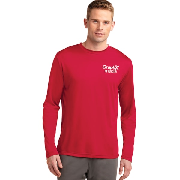 Long Sleeve Competitor™ T-Shirt, Custom Product Add Your Logo