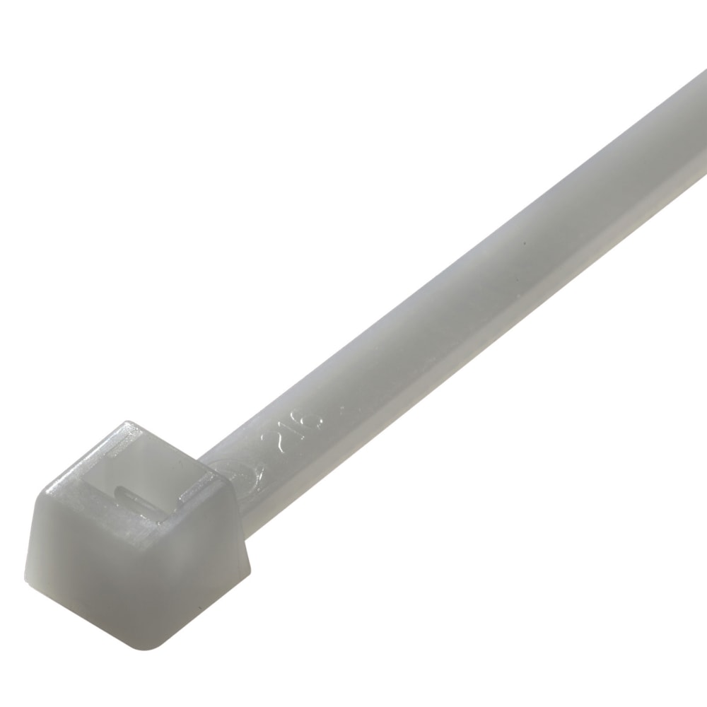 11" Natural Nylon 40lb. Zip Ties, 100/Pack
