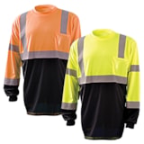 Class 3 Black Bottom Wicking Birdseye Long Sleeve Shirt thumbnail 1