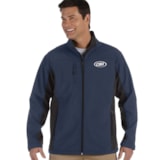 Men’s Soft Shell Colorblock Jacket, Custom Product Add Your Logo thumbnail 4