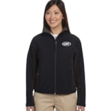 Women’s Soft Shell Colorblock Jacket, Custom Product Add Your Logo thumbnail 1