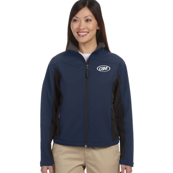 Women’s Soft Shell Colorblock Jacket, Custom Product Add Your Logo