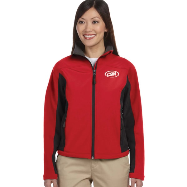 Women’s Soft Shell Colorblock Jacket, Custom Product Add Your Logo