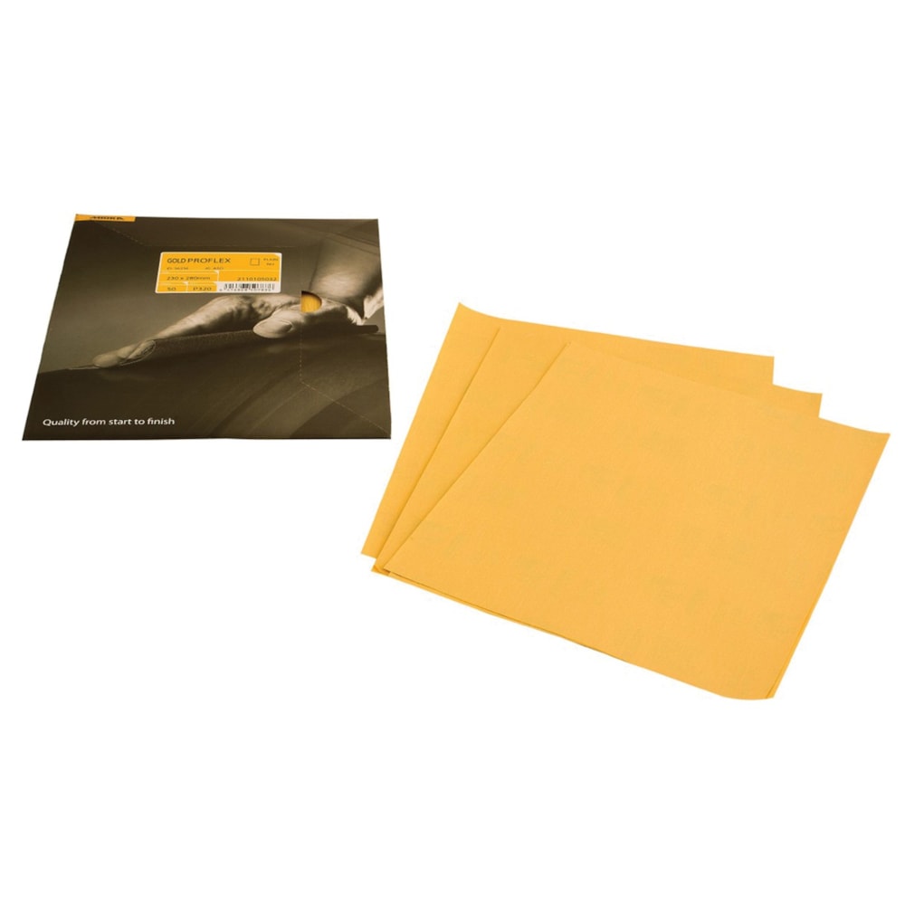 Bulldog Gold 9"x11" Proflex Abrasive Sandpaper Sheets 50/Pack