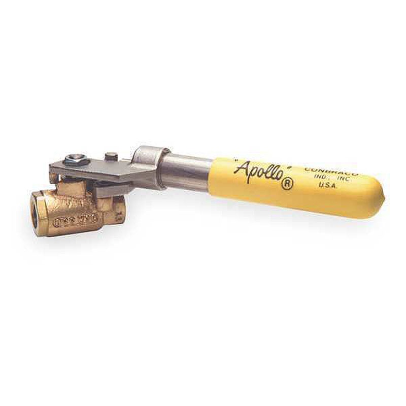 1" Bronze Ball Valve & Spring Return Handle