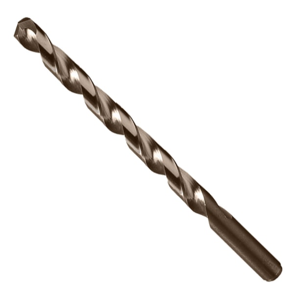520 Taper Length Drill, Split Point, M42 8% Cobalt High Speed Steel, Straw/Gold Oxide