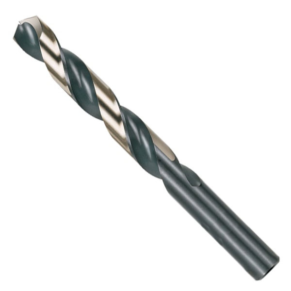 #49 Black And Gold Jobber Length Drill Bit,HSS,135° Split Point