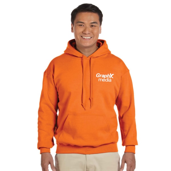 8 oz. Heavy Blend™ 50/50 Fleece Hooded Color Sweatshirt, Custom Product Add Your Logo