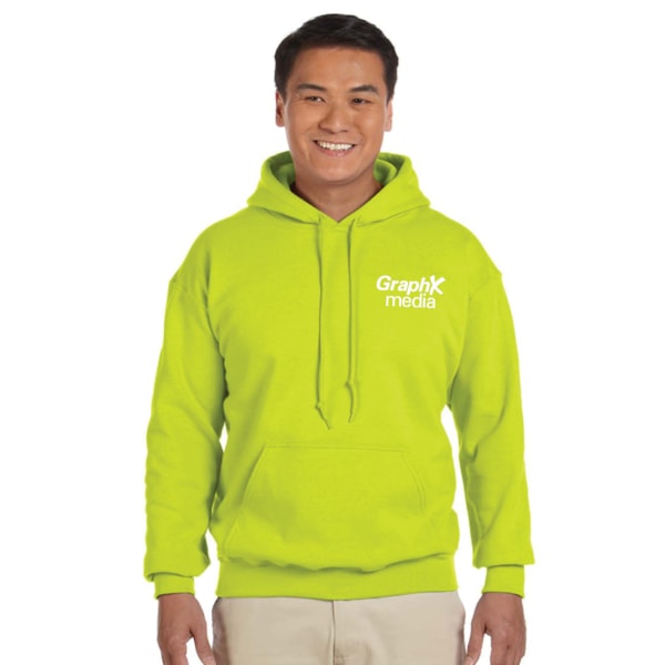 8 oz. Heavy Blend™ 50/50 Fleece Hooded Color Sweatshirt, Custom Product Add Your Logo