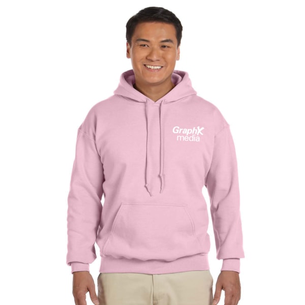 8 oz. Heavy Blend™ 50/50 Fleece Hooded Color Sweatshirt, Custom Product Add Your Logo