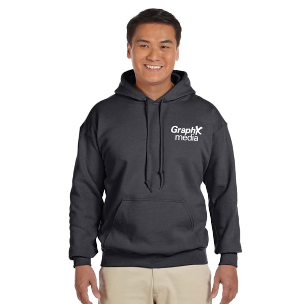 8 oz. Heavy Blend™ 50/50 Fleece Hooded Color Sweatshirt, Custom Product Add Your Logo