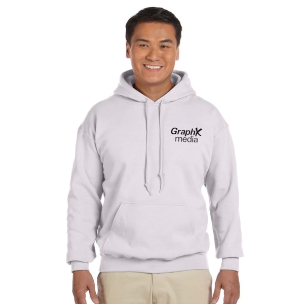 8 oz. Heavy Blend™ 50/50 Fleece Hooded Color Sweatshirt, Custom Product Add Your Logo