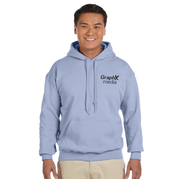 8 oz. Heavy Blend™ 50/50 Fleece Hooded Color Sweatshirt, Custom Product Add Your Logo