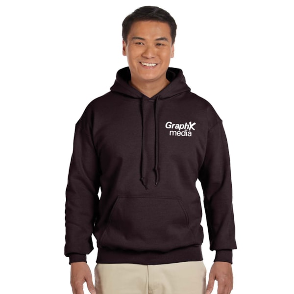 8 oz. Heavy Blend™ 50/50 Fleece Hooded Color Sweatshirt, Custom Product Add Your Logo