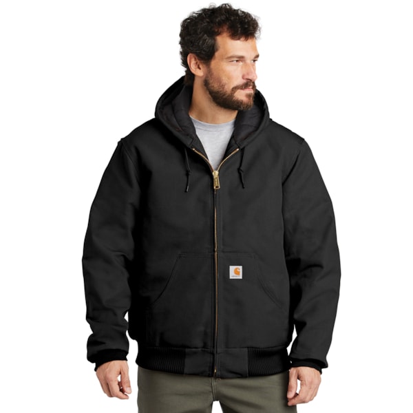 Quilted Flannel-Lined Duck Active Jacket