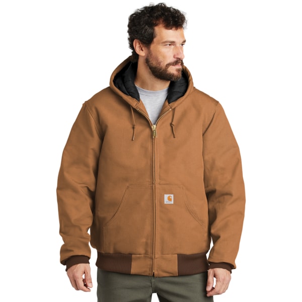 Quilted Flannel-Lined Duck Active Jacket