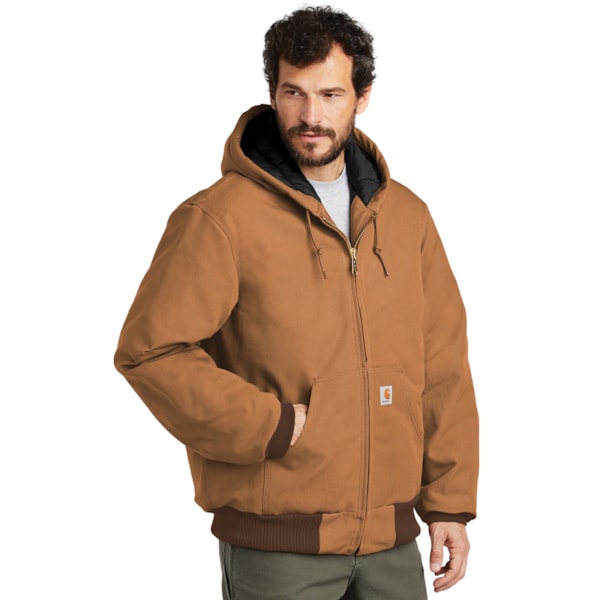 Quilted Flannel-Lined Duck Active Jacket