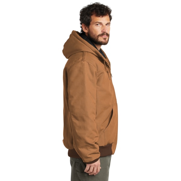 Quilted Flannel-Lined Duck Active Jacket