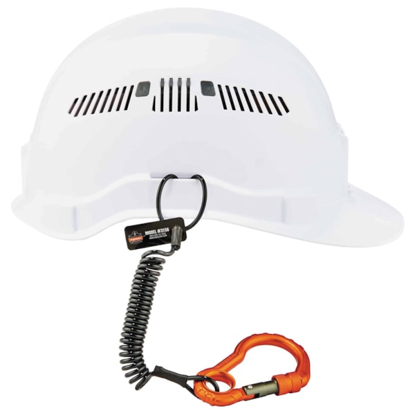 Squids® 3156 2 lb. Coil Tool Lanyard & Single Carabiner