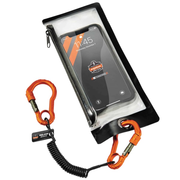 Squids® 3166 2 lb. Coil Tool Lanyard & Dual Carabiners